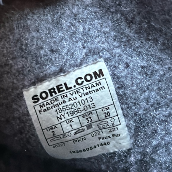 SOREL Kids' Joan of Arctic Insulated Waterproof Winter Boots size 2 - Picture 11 of 16